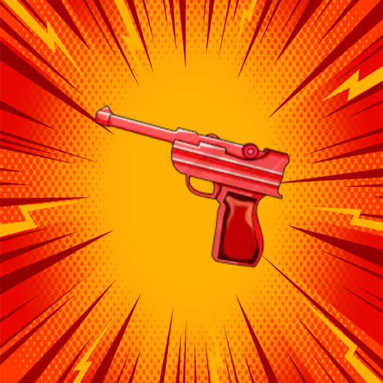 Red Luger Gun